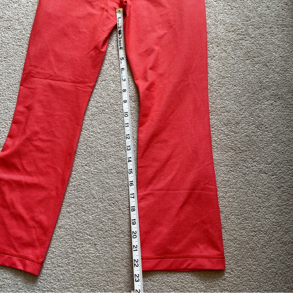 Lululemon PYB Pant - Red - Coral Size 6 Straight Leg Ankle Length Legging - Picture 7 of 15